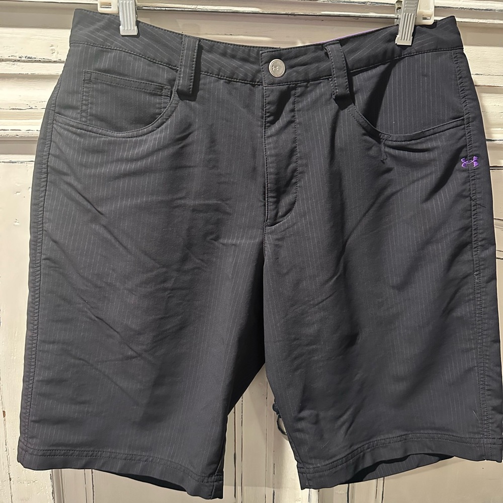 Under Armour men’s pinstriped golf shorts